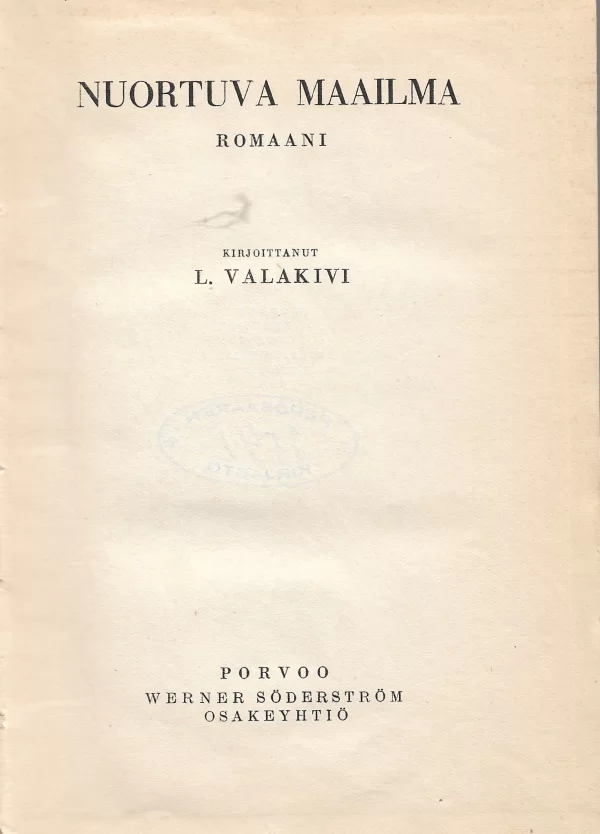 Nuortuva maailma - L. Valakivi