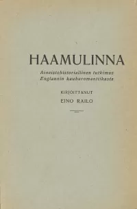 Haamulinna: Aineistohistoriallinen tutkimus Englannin kauhuromantiikasta